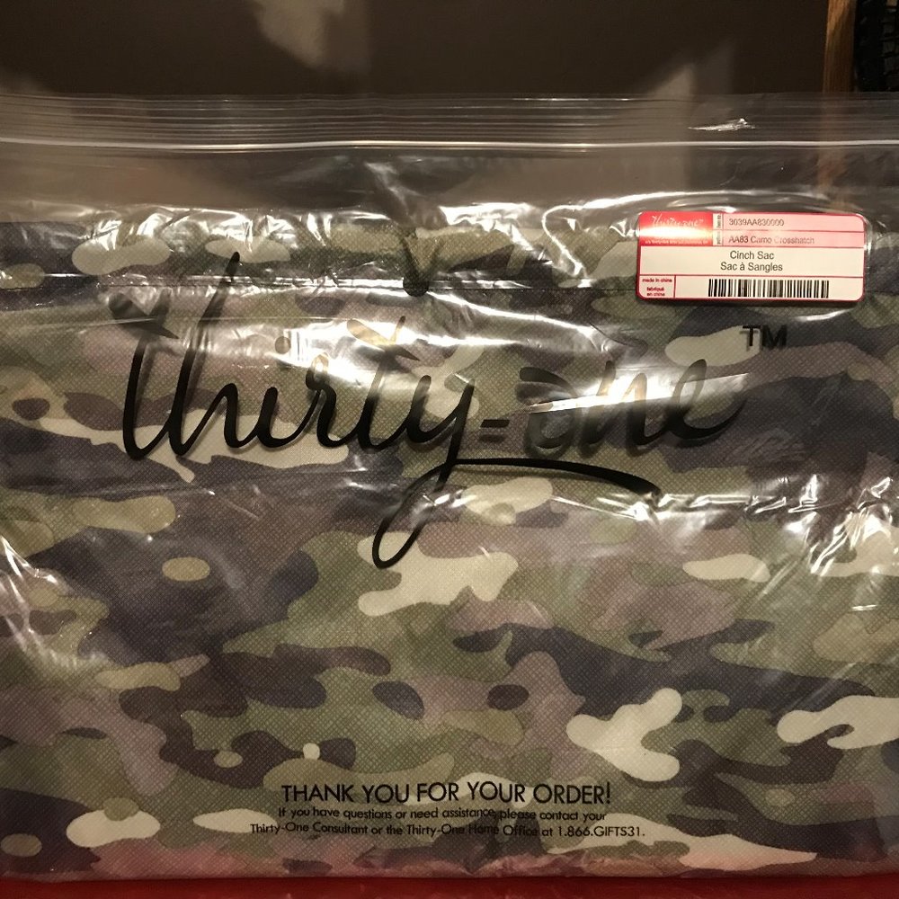 Cinch Sac - Camo Crosshatch